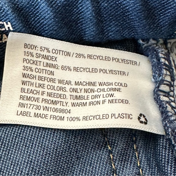 CAT & JACK BABY GIRL BLUE DENIM JEGGING SIZE 18M - Picture 6 of 8